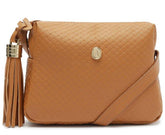 BOLSA CROSSBODY MÉDIA MARROM TEXTURIZADA BARBICACHO C 50012 1773 0002 ANACAPRI - Vintedoisk